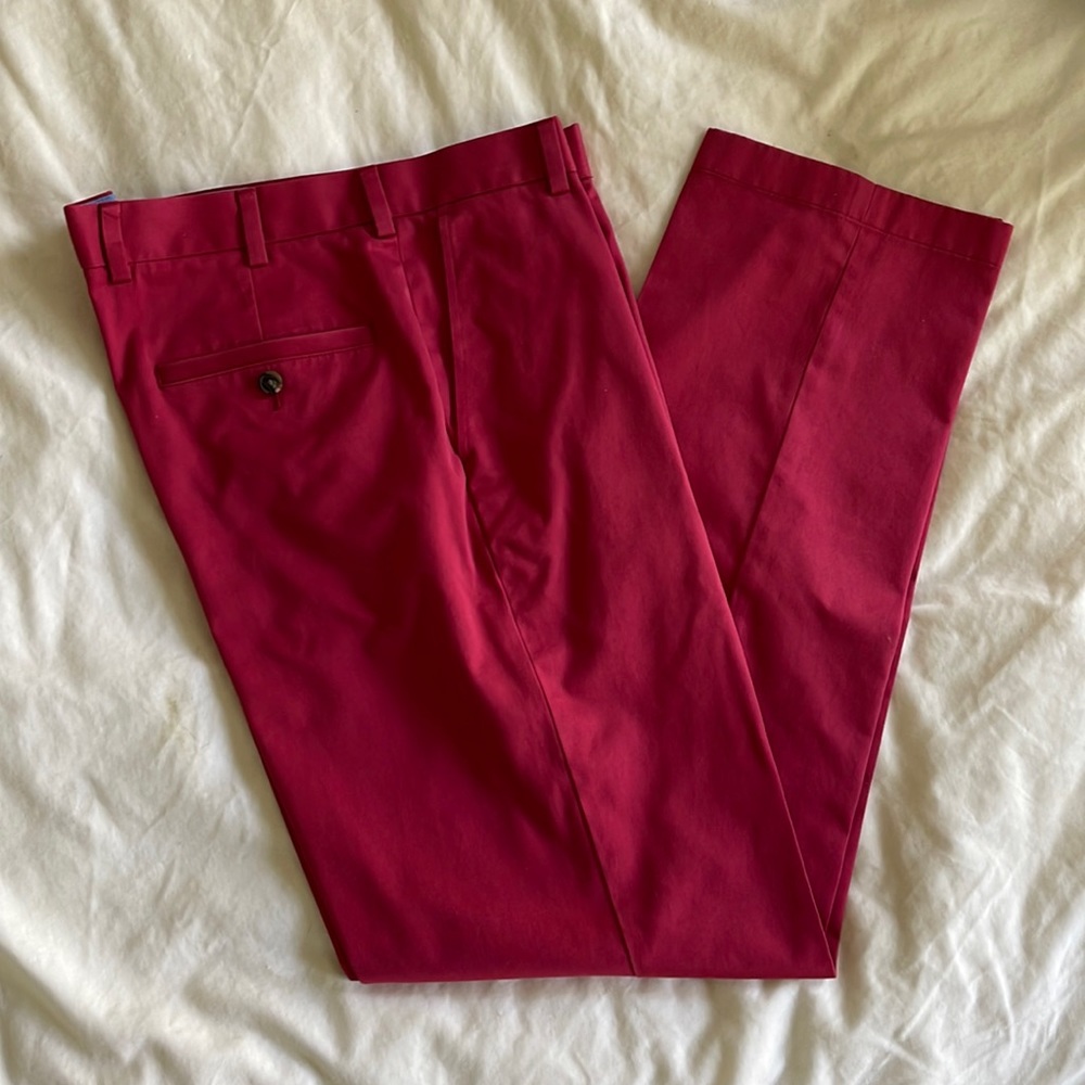 Red Chino Brooks Brothers Pants. Lightweight Advantage Chino. Size W34/L32